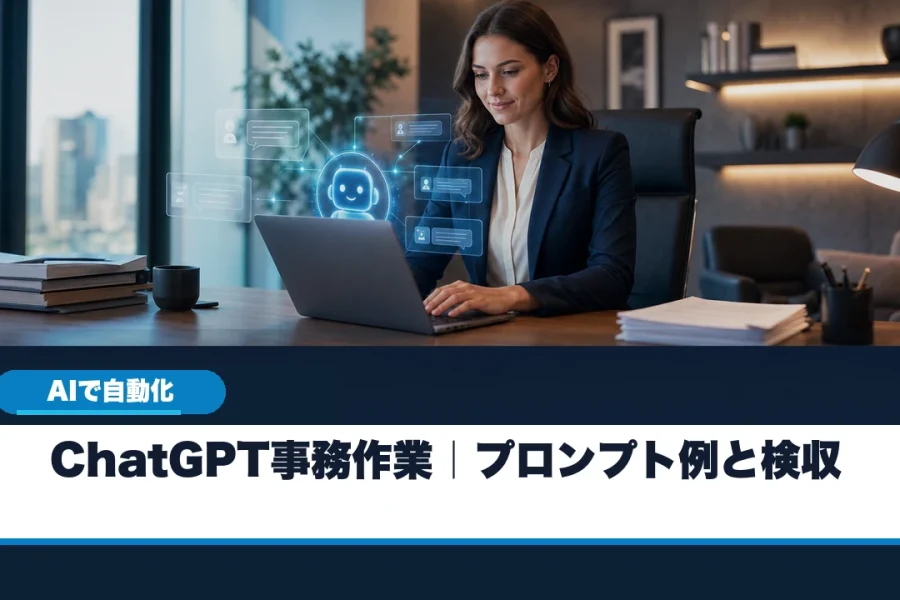 ChatGPTで事務作業を効率化するプロンプト例と検収方法